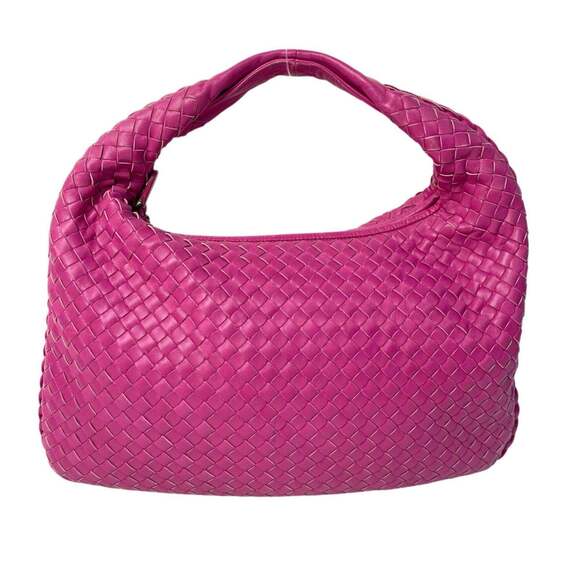 Bottega Veneta Handbags - BOTTEGA VENETA Pink Intrecciato Shoulder Bag